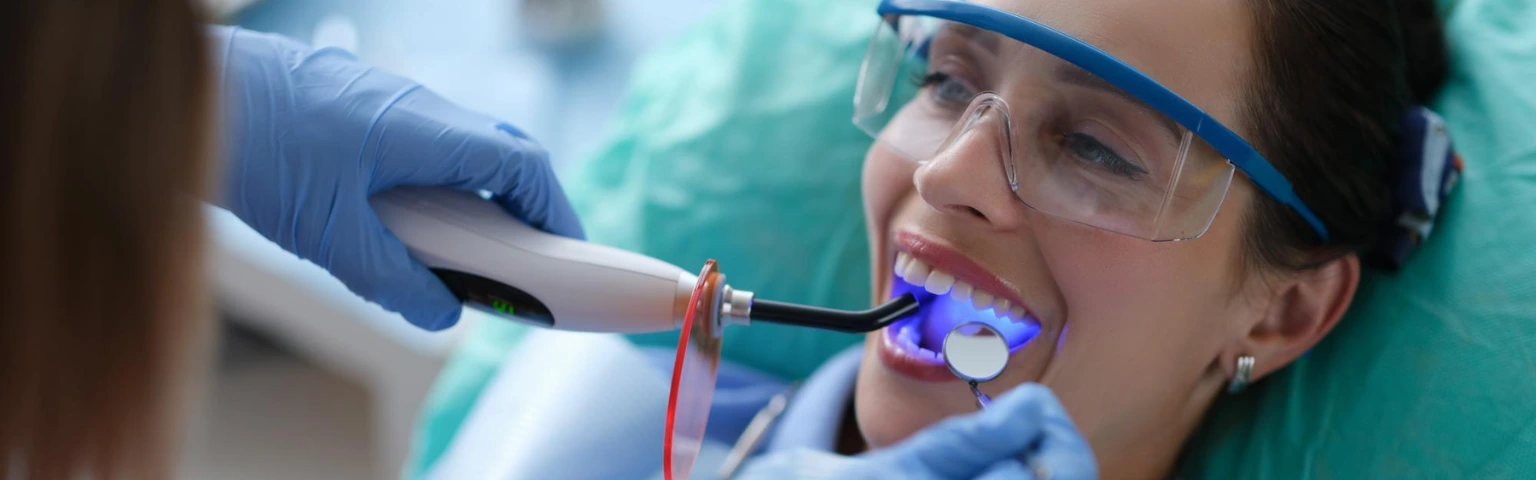 Restrorative dentistry procedure using advanced laser technology